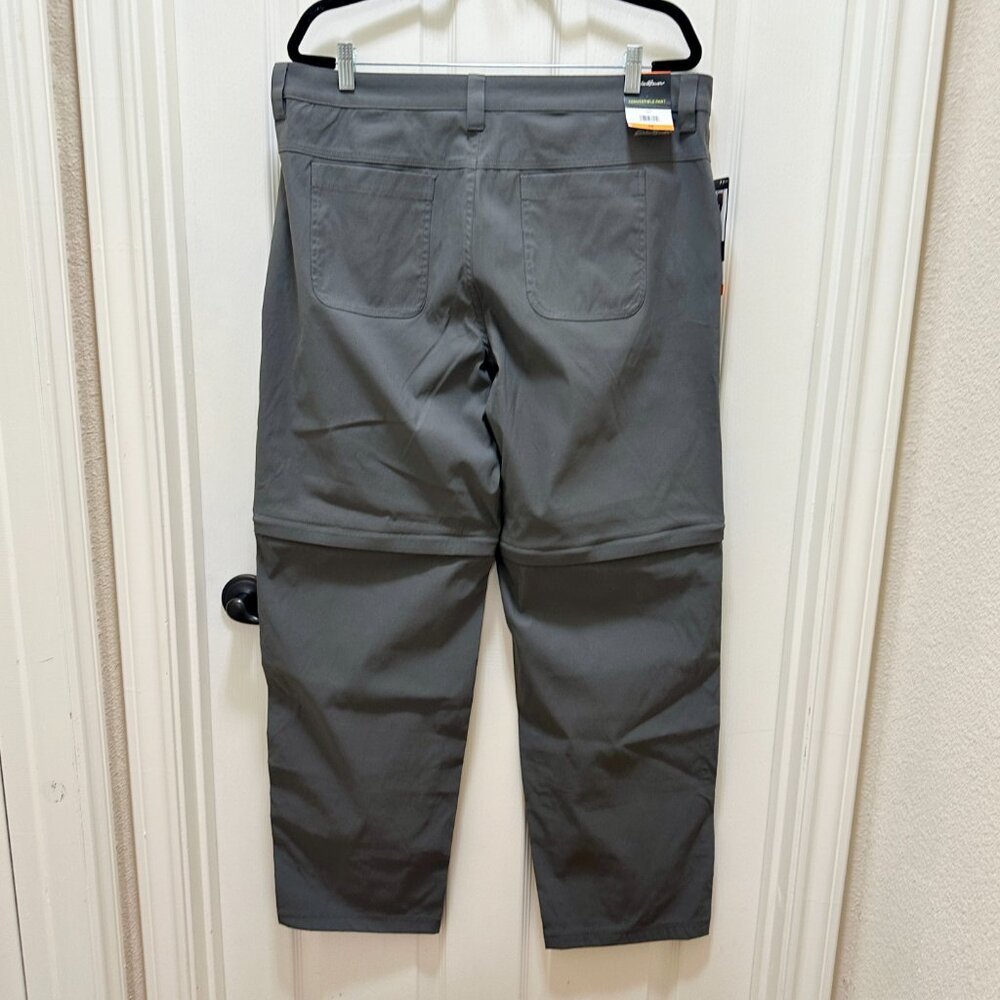 Eddie Bauer Women's Convertible Pant Size 16 Gray Adjustable Length UPF 50+ NEW - Picture 12 of 15